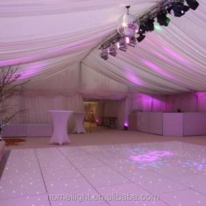 China Blanco 60*60cm Acrilico Starlit Pista de Baile para la Fiesta de Boda Consumo 5W factory