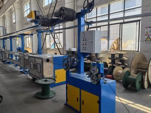 China 80 mm PE Wire Extrusion Process For Power Plug Cable 180kg/H factory