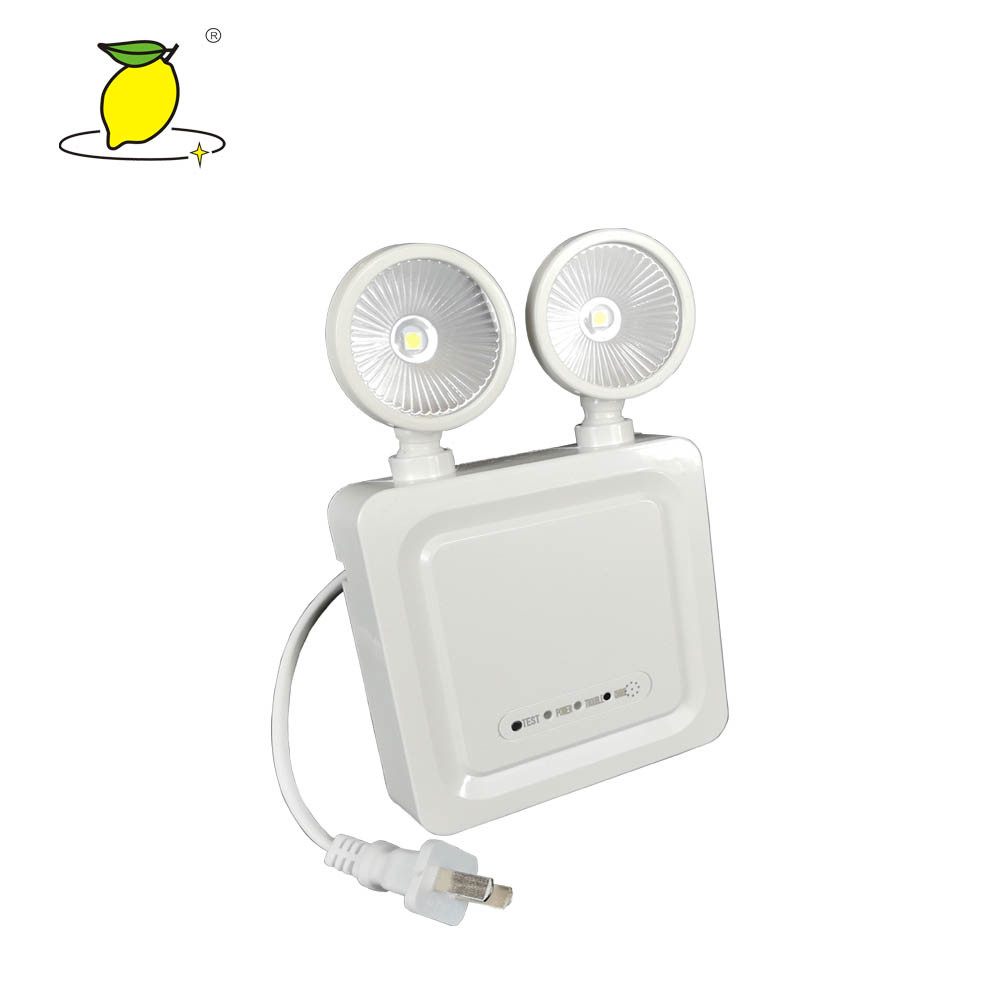 LED Twin Spot Emergency Lights , Rechargeable Emergency Indicator Light