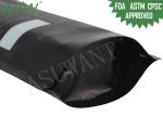 Mylar Black Beef Biltong Stand Up Zipper Bags With Against Air Protection