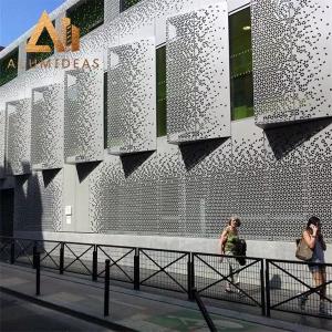 China Perforated aluminum facade panel factory