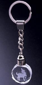 China Crystal Transparent Animal Key Chain factory
