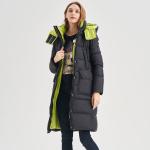 FODARLLOY Women's Winter Down Coats Jacket Red Women's Zipper Slim Hooded Coat