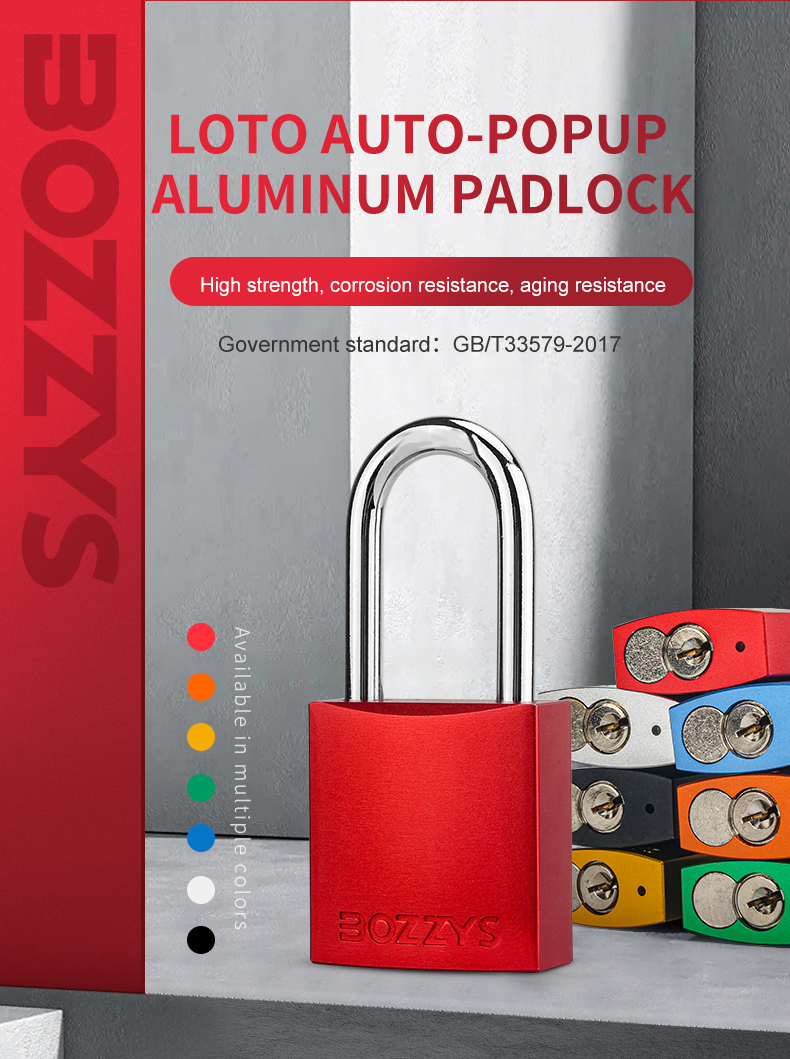 Keyed Alike Aluminium Padlock With Hardened Steel Shackle For Industrial Lockout-Tagout