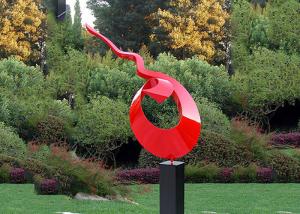China Decoration Painted Metal Sculpture Public Art Stainless Steel Garden Sculptures factory