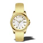 37.0mm Japan movt stainless steel round case genuine leather strap watches for