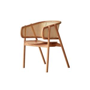 China NO Folded Solid Wood Nordic Wooden Dining Chairs for Hotel Restaurant Furniture factory