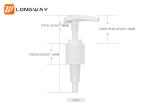 Durable 28 410 Lotion Pump , 1.6-2.0cc/T Discharge Pretty Lotion Dispenser