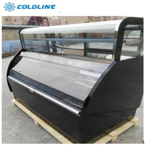 China R134a Air Curtain Refrigerator 450L Pastry Chiller Display factory