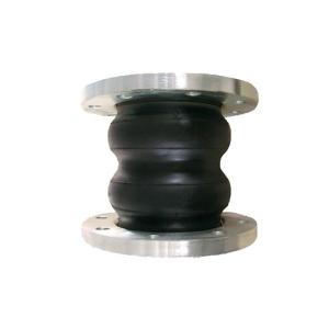 China NBR EPDM Double Sphere Flanged Rubber Bellows Expansion Joint factory