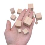 Tree Pine 1.5cm Unfinished Wood Crafts Wooden Square Blocks