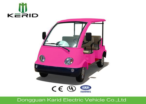 Mini Electric Four Person Golf Cart , Electric Tourist Car For Park City Walking