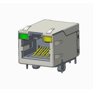 RJ45 Modular Jack - High Performance, CAT6 A, Shield, With LEDs.,RJE60-188-34W1