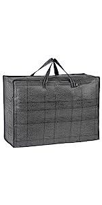 oversized windowpane heavy-duty storage moving travel bag durable handles ornament closet organizer
