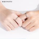 0.07oz 0.14cm Sterling Silver Jewelry Rings SGS Platinum Plated Sterling Silver