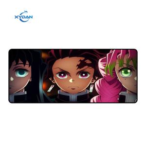 Customized Natural Rubber Portable Anime Desk Mouse Mat for Gaming Rectangular