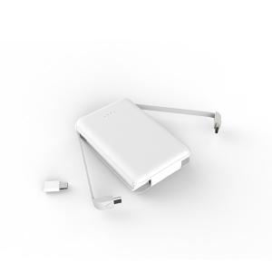 China Polymer Cells DC 5V 2100mA 100mm Dual USB Power Bank factory