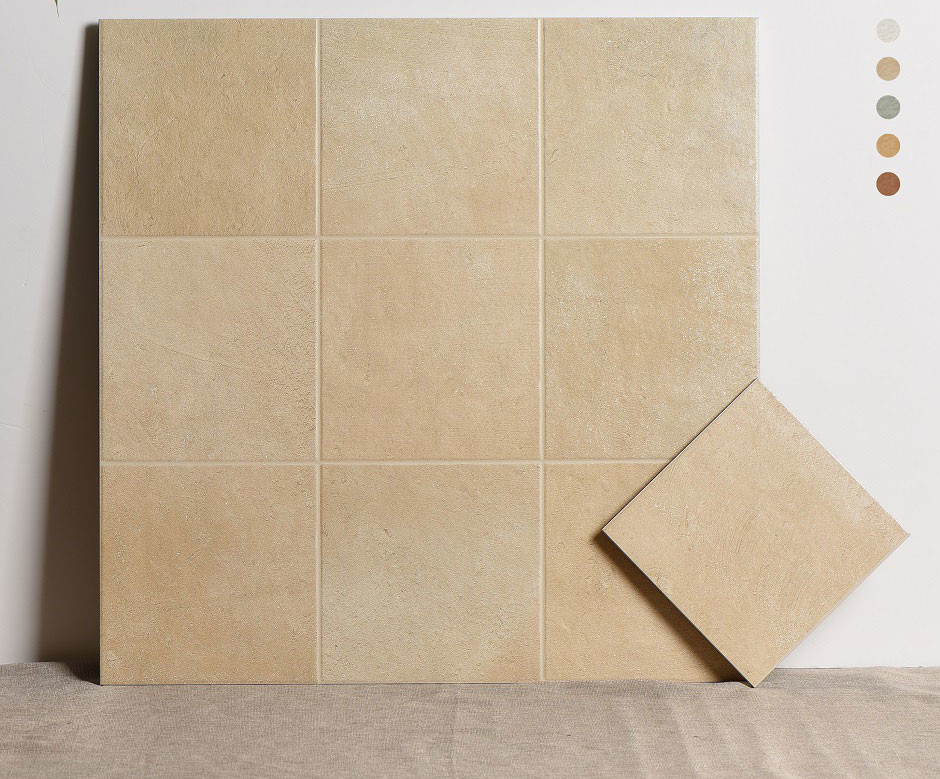 60x60cm Light Yellow Indoor Floor Soft Glazed Porcelain Decoration Tiles For Living Room