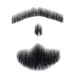 Full hand-woven fake beards, seamless men's fake mustaches, human hair-like fake