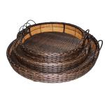 Swing Rattan Hanging Pet Bed PP Natural Woven Wicker Dog Cat Animal Sleeping