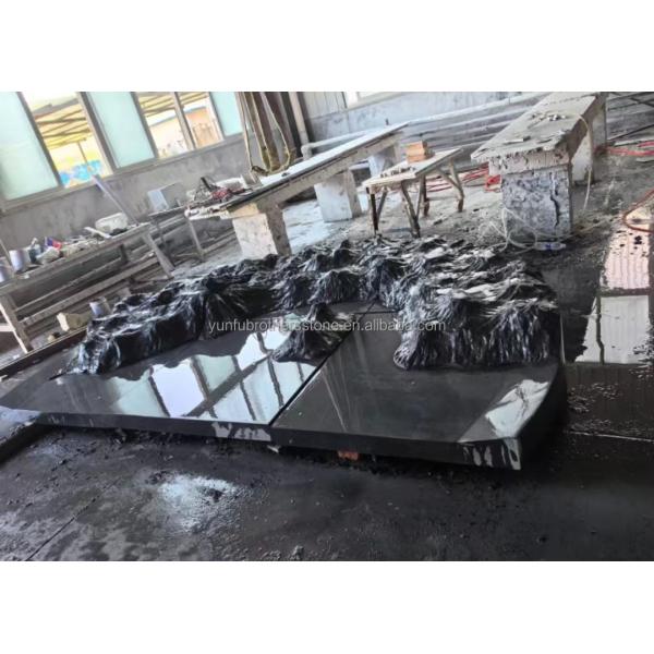Modern Design Style Shanxi Black Granite Blocks 18mm Thick Absolute Black Granite Slab
