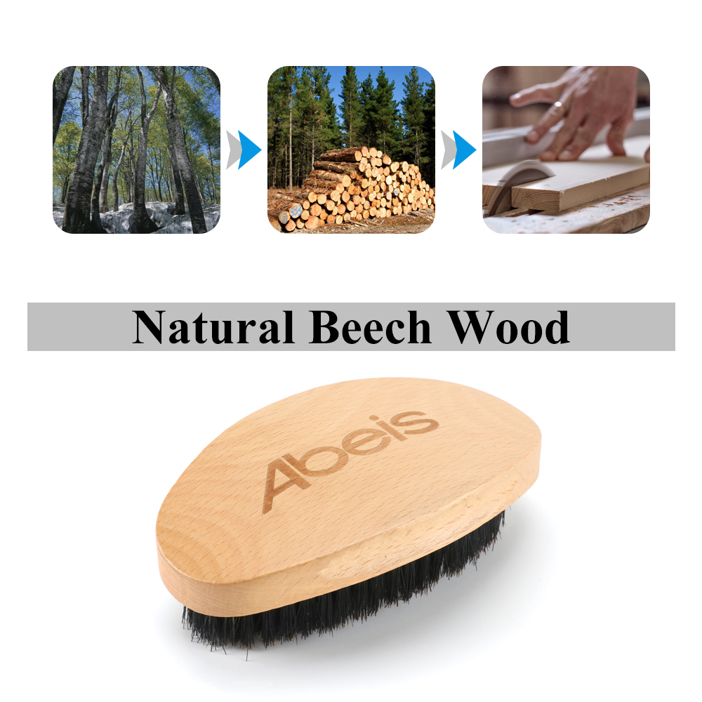 Abeis Carving Logo 360 Wave Brush Scalp Care Detangling Smoothing Wave Hair Brush