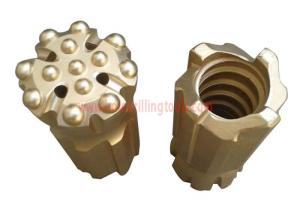 China Mining Rock Drill Bit Long Skirt Tungsten Carbide Button Drill Bit Golden Color factory