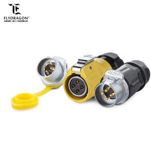 China LP20 4pin Power Circular Connector Audio Male Female Easy Locking Waterproof IP65/IP67 for LED Equipment factory