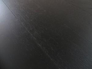 China fully black color oak multi layers wood flooring, brushed surface factory
