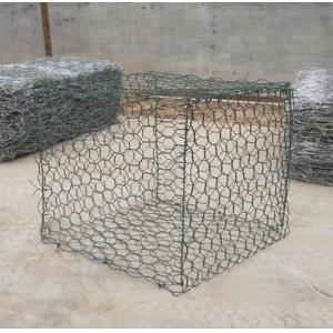 Pvc Green 6mx2mx0.3m Hexagonal Gabion Basket Galvanized Iron Wire Mesh Rock Box