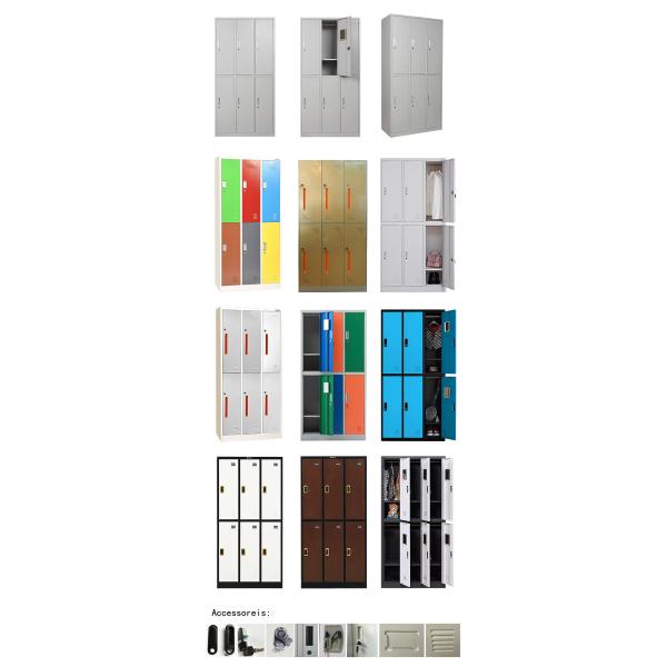 0.14 CBM RAL Color Compartment Steel Locker