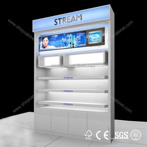 China sell cosmetic display Case,Customized design cosmetic display showcase factory