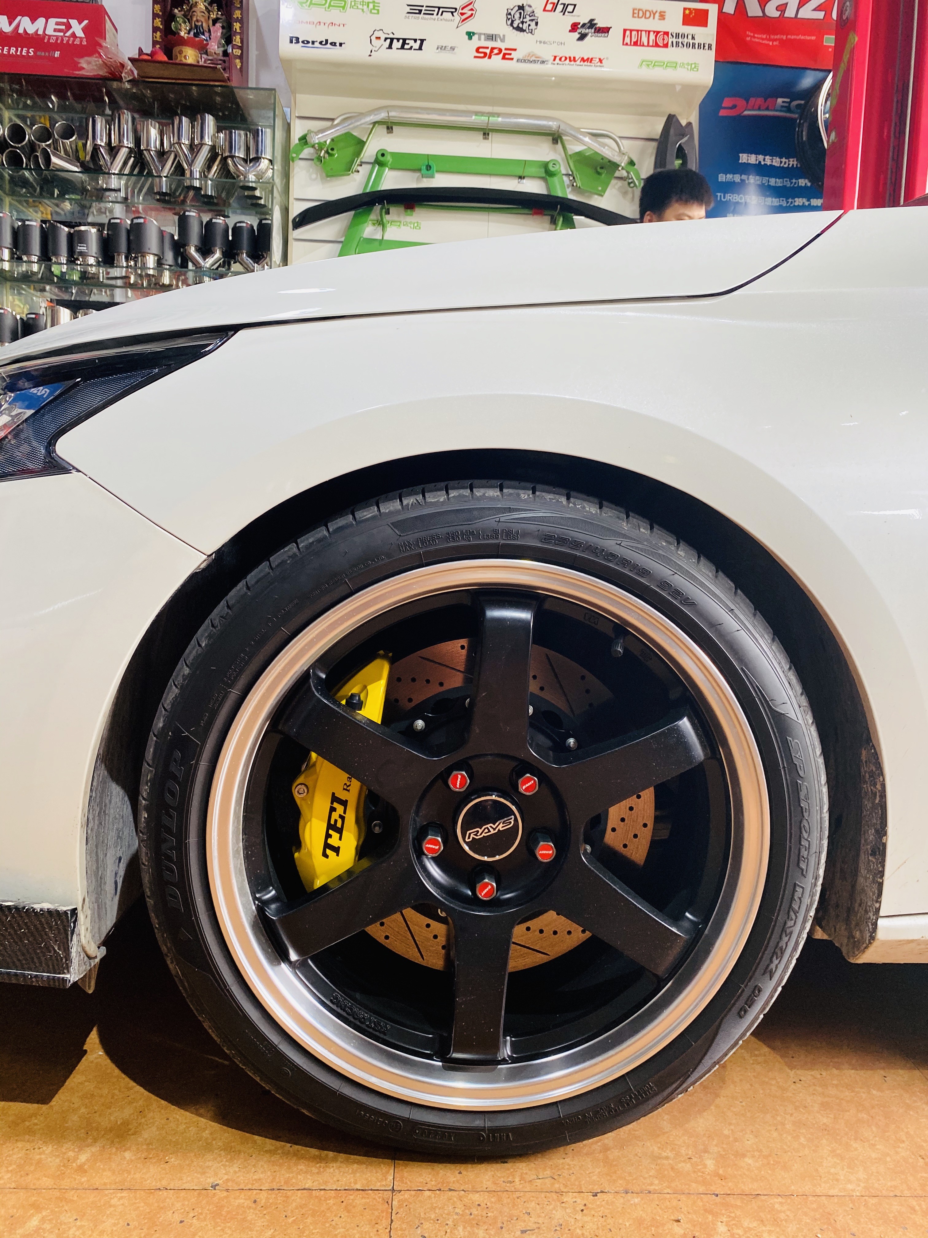 Nissan TEANA installed Big Brake Kits 4 Piston Forged Calipers With Needed Hardware P40NS