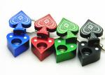 Cute Portable Aluminum Smoking Pipe Key Buckle Style 13*38mm Size