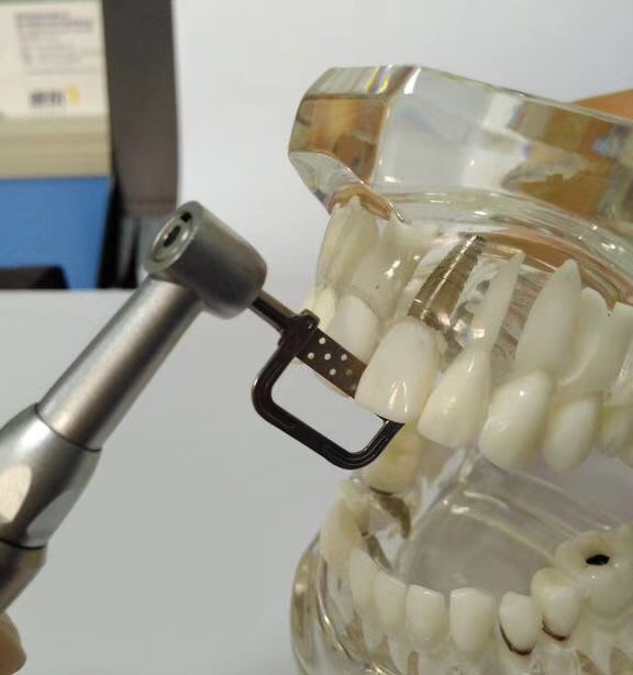 Portable Dental Handpiece Contra Angle With 10pcs Automatic Strips Reciprocating IPR system