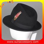 4190369 Sun Accessory customized winner England style fashion wool felt fedora