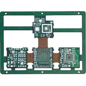Multilayer Rigid Flex PCB 6 Layer ENIG Surface Finish FR4 + Polyimide Material