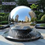 Large Forged Metal Stainless Steel Garden Sculptures Geometric Spherical