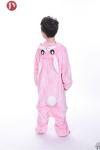 Wholesale Soft Animal Cosplay Pyjamas Children Sleepwear pink rabbit kids