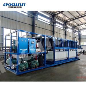 Siemens PLC Control System 10 Tons Per Day Block Ice Machine for Food Fishing Shops