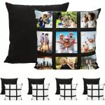Blank Sublimation Polyester Pillow Case For Sublimation Heat Transfer Photos