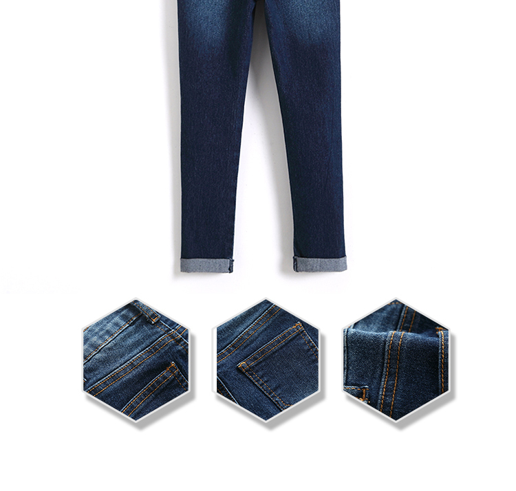 Slim Fit Adjustable Waist Kids Denim Clothes , Spring Girls Denim Pants