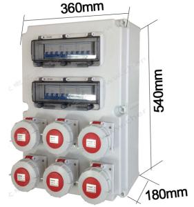 China Combined Industrial Socket IP66 32A Weatherproof Distribution Box factory