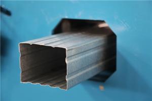 China 20 Stations Square Downspout Roll Forming Machine For Rain Water 40GP Container factory