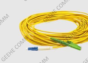 China Singlemode 9/125 OS2 Fiber Optic Patch Cord E2000 APC to LC APC on sale
