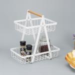 Sustainable Fruit Bowl Bread Basket Kitchen Metal Wire Storage Rack 2 Tier