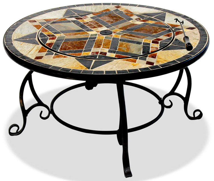 Outdoor Garden Picnic Firepit with Portable Wood Burning Firepit and Korean Charcoal BBQ
