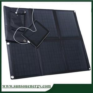 China 60w mono solar panel charger / 60w solar panel laptop charger / 60w portable solar panel charger kits price factory