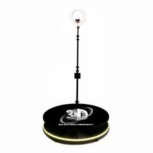China Large Revolving 360 Camera Photo Booth Aluminium Automatic With LED Light factory