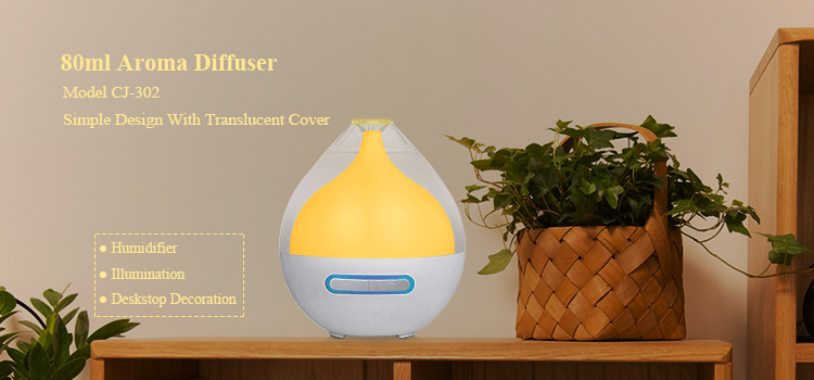 Room Cool Mist Electric Perfume Diffuser Ultrasonic PP Material